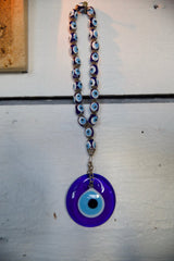 Glass evil eye protection, wall hanging decoration