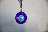 Glass evil eye protection, wall hanging decoration