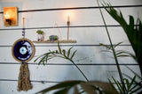 Glass evil eye protection, wall hanging decoration