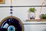 Glass evil eye protection, wall hanging decoration