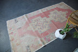 Vintage Turkish Anatolian Rug 4.1ftx8.6ft