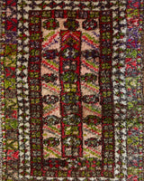 Vintage Turkish rug in a living room setting, pile rug, Turkish rug, vintage rug, portland, rug shop, bright colors, wild shaman, soft rug, bold color, Portland, Oregon, rug store, rug shop, local shop, antique rug