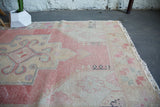 Vintage Turkish Anatolian Rug 4.1ftx8.6ft