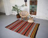 Turkish rug, vintage rug, flat weave, kilim rug, large area rug, square rug, Wild Shaman, Portland, Oregon, rug store, rug shop, local shop,  bright colors, area rug, bold color