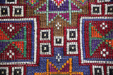 Vintage Mersin Mut Cicim Kilim Rug 3.3ftx4.5ft