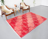 Turkish rug, vintage rug, flat weave, kilim rug, large area rug, square rug, Wild Shaman, Portland, Oregon, rug store, rug shop, local shop,  bright colors, area rug, red rug, bold color