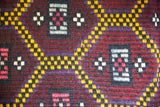 Vintage Mersin Mut Cicim Kilim Rug 2.4ftx3.11ft