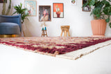 Vintage Turkish rug in a living room setting, pile rug, Turkish rug, vintage rug, portland, rug shop, bright colors, wild shaman, soft rug, bold color, Portland, Oregon, rug store, rug shop, local shop, antique rug