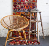 old rug, antique rug, earthy colors, bold colors, turkish rug, vintage rug, flat weave, kilim rug, large area rug, square rug, Wild Shaman, Portland, Oregon, rug store, rug shop, local shop