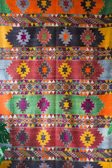 Turkish rug, vintage rug, flat weave, kilim rug, large area rug, square rug, Wild Shaman, Portland, Oregon, rug store, rug shop, local shop, bright colors, area rug, red rug, bold color