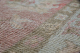 Vintage Oushak Rug 5.5ftx8.3ft