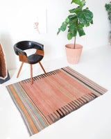 Turkish rug, vintage rug, flat weave, kilim rug, large area rug, square rug, Wild Shaman, Portland, Oregon, rug store, rug shop, local shop, bright colors, area rug, red rug, bold color