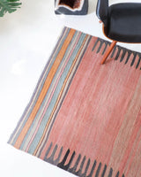 Turkish rug, vintage rug, flat weave, kilim rug, large area rug, square rug, Wild Shaman, Portland, Oregon, rug store, rug shop, local shop, bright colors, area rug, red rug, bold color