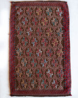 Vintage mini kilim rug in room decor setting, kilim, Turkish rug, vintage rug, portland, rug shop, bright colors, wild shaman, soft rug, bold color, Portland, Oregon, rug store, rug shop, local shop