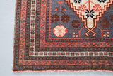 Vintage Anatolian Rug 3.7ftx6ft