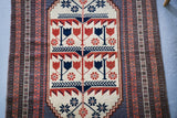Vintage Anatolian Rug 3.7ftx6ft