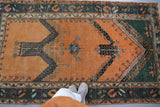 Vintage Anatolian Rug 3.9ftx6.6ft