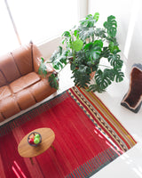 Turkish rug, vintage rug, flat weave, kilim rug, large area rug, square rug, Wild Shaman, Portland, Oregon, rug store, rug shop, local shop, bright colors, area rug, red rug, bold color