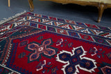 old rug, antique rug, Turkish rug, Portland, Oregon, rug store, rug shop, local shop, bright colors, wild shaman, area rug, red rug, bold color, burgundy, dark red, rug shop, portland, Anatolian rug