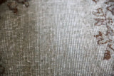 Vintage Overdyed Isparta Rug in light blue 7ftx10.6ft