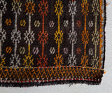 Vintage mini kilim rug in room decor setting, kilim, Turkish rug, vintage rug, portland, rug shop, bright colors, wild shaman, soft rug, bold color, Portland, Oregon, rug store, rug shop, local shop