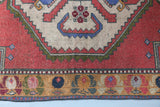 Vintage Anatolian Rug 3.9ftx6.3ft