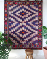 Turkish rug, vintage rug, flat weave, kilim rug, large area rug, square rug, Wild Shaman, Portland, Oregon, rug store, rug shop, local shop, bright colors, area rug, orange rug, bold color