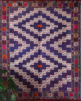 Turkish rug, vintage rug, flat weave, kilim rug, large area rug, square rug, Wild Shaman, Portland, Oregon, rug store, rug shop, local shop, bright colors, area rug, orange rug, bold color