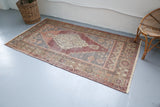 Vintage Anatolian Rug 4ftx7.4ft