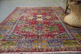 Vintage Konya Seccade Rug 4.7ftx7ft