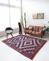 Turkish rug, vintage rug, flat weave, kilim rug, large area rug, square rug, Wild Shaman, Portland, Oregon, rug store, rug shop, local shop, bright colors, area rug, orange rug, bold color