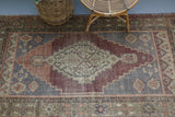Vintage Anatolian Rug 4ftx7.4ft