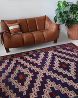 Turkish rug, vintage rug, flat weave, kilim rug, large area rug, square rug, Wild Shaman, Portland, Oregon, rug store, rug shop, local shop, bright colors, area rug, orange rug, bold color