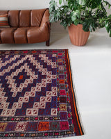 Turkish rug, vintage rug, flat weave, kilim rug, large area rug, square rug, Wild Shaman, Portland, Oregon, rug store, rug shop, local shop, bright colors, area rug, orange rug, bold color