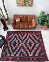 Turkish rug, vintage rug, flat weave, kilim rug, large area rug, square rug, Wild Shaman, Portland, Oregon, rug store, rug shop, local shop, bright colors, area rug, orange rug, bold color