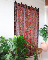 Turkish rug, vintage rug, flat weave, kilim rug, large area rug, square rug, Wild Shaman, Portland, Oregon, rug store, rug shop, local shop, bright colors, area rug, orange rug, bold color