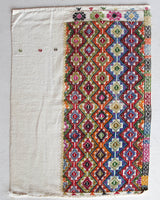 Vintage mini kilim rug in room decor setting, kilim, Turkish rug, vintage rug, portland, rug shop, bright colors, wild shaman, soft rug, bold color, Portland, Oregon, rug store, rug shop, local shop