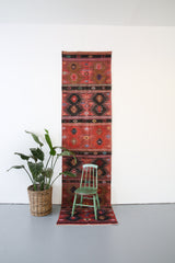 Vintage Sivas Kilim Runner, Kilim rugs, Wild Shaman Rug Store