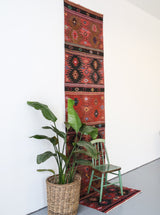 Vintage Sivas Kilim Runner, Kilim rugs, Wild Shaman Rug Store