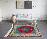 Old Konya Tulu Rug 4.1ftx5.5ft