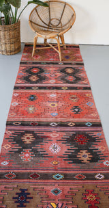 Vintage Sivas Kilim Runner, Kilim rugs, Wild Shaman Rug Store