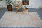 Vintage Turkish Anatolian Rug 4.7ftx7.3ft