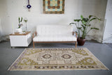 Vintage Turkish Faded Anatolian Rug 3.10ftx7.2ft