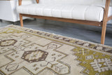 Vintage Turkish Faded Anatolian Rug 3.10ftx7.2ft
