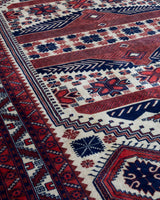 Vintage Turkish rug in a living room setting, pile rug, Turkish rug, vintage rug, portland, rug shop, bright colors, wild shaman, soft rug, bold color, Portland, Oregon, rug store, rug shop, local shop, antique rug