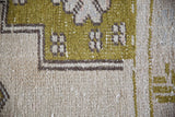 Vintage Turkish Faded Anatolian Rug 3.10ftx7.2ft