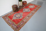 Old Anatolian Runner Rug 4.9ftx11ft
