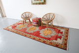 Old Anatolian Runner Rug 4.10ftx11ft