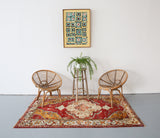 Vintage Milas Rug 4.10ftx7.4ft