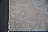 Vintage Turkish Faded Anatolian Runner Rug 3ftx9.5ft